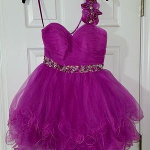 Magenta May Queen Couture Cocktail Dress-Size 6